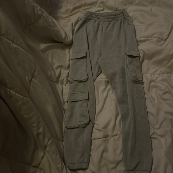 grey cargo sweat pants - Picture 1 of 1